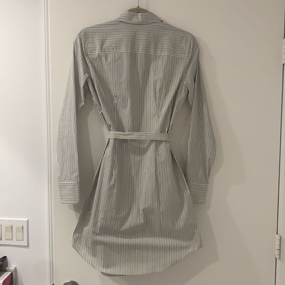 *NWT MINT* Theory Clean Shirt Dress Striped Sz S - Picture 3 of 5